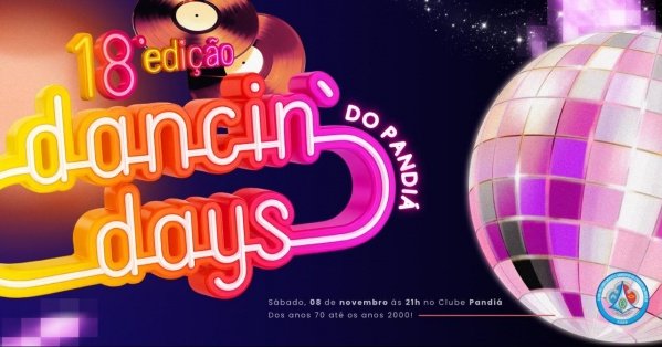 DANCI´N DAYS PANDIÁ 18ª EDIÇÃO – FLASHBACK 70 80 90 00Clube dos Subtenentes e Sargentos do Exército em Brasília – Sede SMU – Brasília, DFSábado, 08 de Nov às 21:00