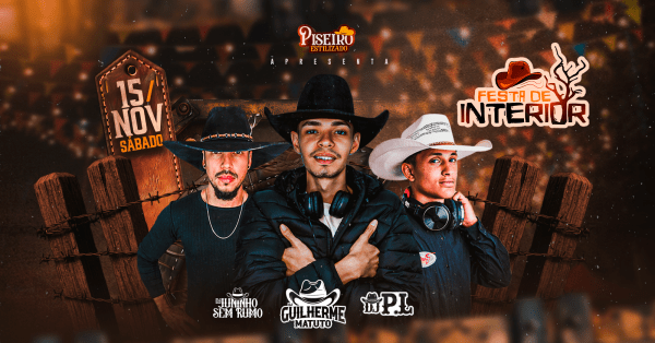 Festa de InteriorLocal a definir – Brasília, DFSábado, 15 de Nov às 21:00