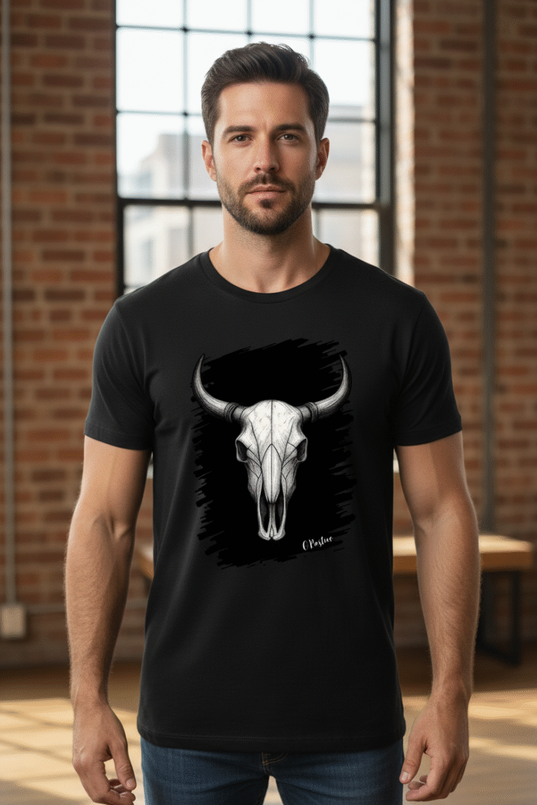 Camiseta Caveira de Boi – O Rústico