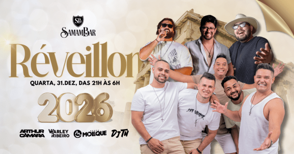 Réveillon SamamBar 2026SamamBar – Brasília, DFQuarta, 31 de Dez às 21:00