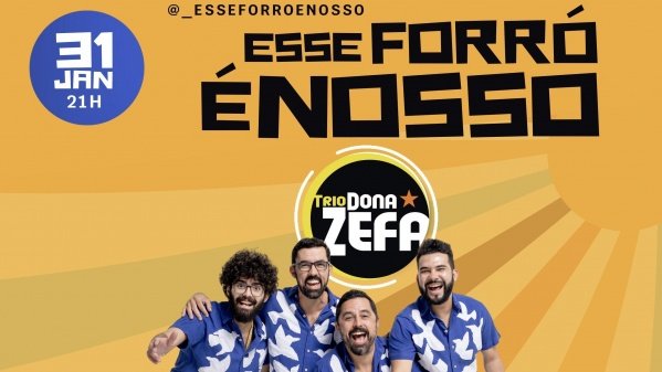 Trio Dona Zefa (SP) – lançamento do novo álbumClube dos Oficiais do Corpo de Bombeiros Militar do Distrito Federal – Brasília, DFSábado, 31 de Jan às 21:00