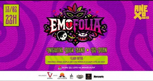 EMOFOLIA 2026Anexo BZ – Brasília, DFSexta, 13 de Fev às 22:00